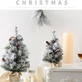 thumbnail image 4 of Mini Flocked Christmas Trees Small Christmas Tree ,Artificial Miniature Tiny Desk Top Table Faux Xmas Decorations, 4 of 10