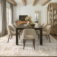 thumbnail image 4 of Lahome 9'x12'Washable Large Area Rug for Living Room,Neutral Boho Washable Area Rug 9x12 Non Slip Modern Farmhouse Bedroom Carpet Stain Resistant Low Pile Print Floor Rug for Dining Office, Kahaki, 4 of 9