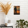 thumbnail image 6 of 8x12 inch Canvas Frameless Painting Sunset Cowboy,Man Cave,Bar,Tavern,Bathroom Wall Decor Art Prints,Charm Sunset Cowboy Retro Oil Paintings Canvas,For Cowboy Lovers Gifts,Room Decor For Men, 6 of 6