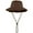 Dark Brown, variant on Wide Brim Hiking Fishing Safari Boonie Bucket Hats 100% Cotton UV Sun Protection For Men Women Outdoor Activities S/M Black