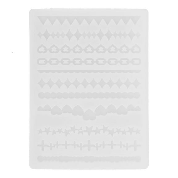 Necvior Resin Shaker Filling Mold,Silicone Chain Mold Epoxy Resin Mold Filler Quicksand Casting Filling Mold for Jewelry Making