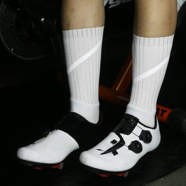 Calcetines de ciclismo unisex Rayas reflectantes Antideslizantes Silicona Transpirable Calcetines po Abanopi Calcetines de ciclismo