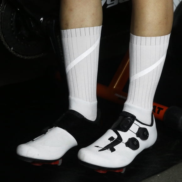 Calcetines de ciclismo unisex Rayas reflectantes Antideslizantes Silicona Transpirable Calcetines po Abanopi Calcetines de ciclismo