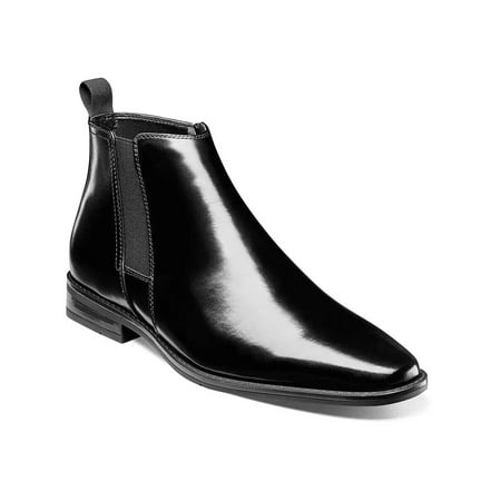 

Stacy Adams Knox Plain Toe Side Zip Boot Smooth Leather Black 25544-001