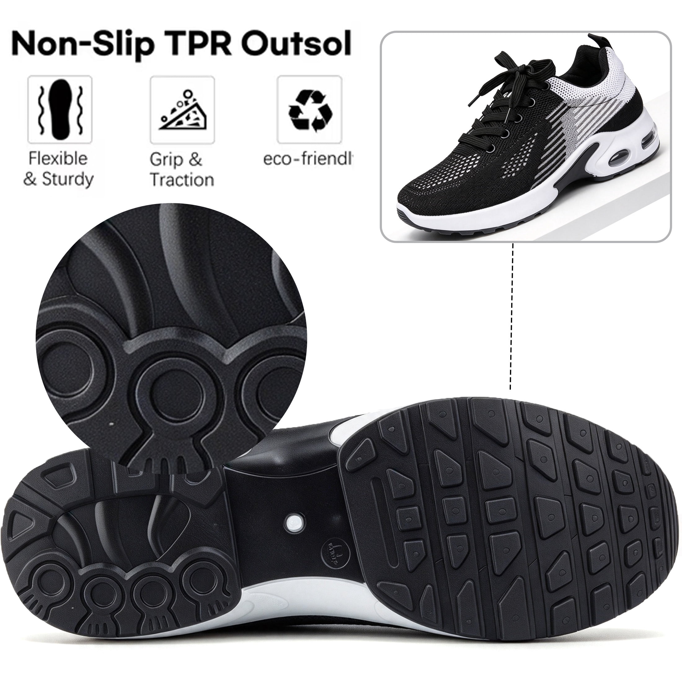 BERANMEY Comfort Sneaker for Women Casual Womens Walking Shoes Lightweight Breathable Mesh Air Cushion Sneakers