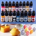 thumbnail image 2 of 24 colores 10ml vela jabón pigmento líquido colorante resina tinte para DIY vela jabón resina epoxi molde artesanía hacer pigmentos Tan Jianjun unisex, 2 of 2