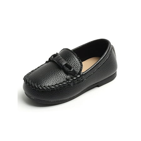 

Lacyhop Kids Loafers Dress Flats Comfort Moccasins Party Casual Boat Shoes Lightweight Slip On Penny Loafer Black 9C