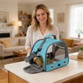 thumbnail image 5 of Portable Bird Travel Backpack Small Pets Ventilated Polyester Metal Outdoor Adventure Cage Foldable Storage Leak Proof Base Visible Mesh, 5 of 5