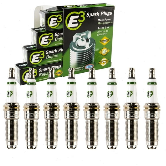 8 pc E3 Spark Plugs compatible with GMC Sierra 1500 Limited 5.3L V8 2019