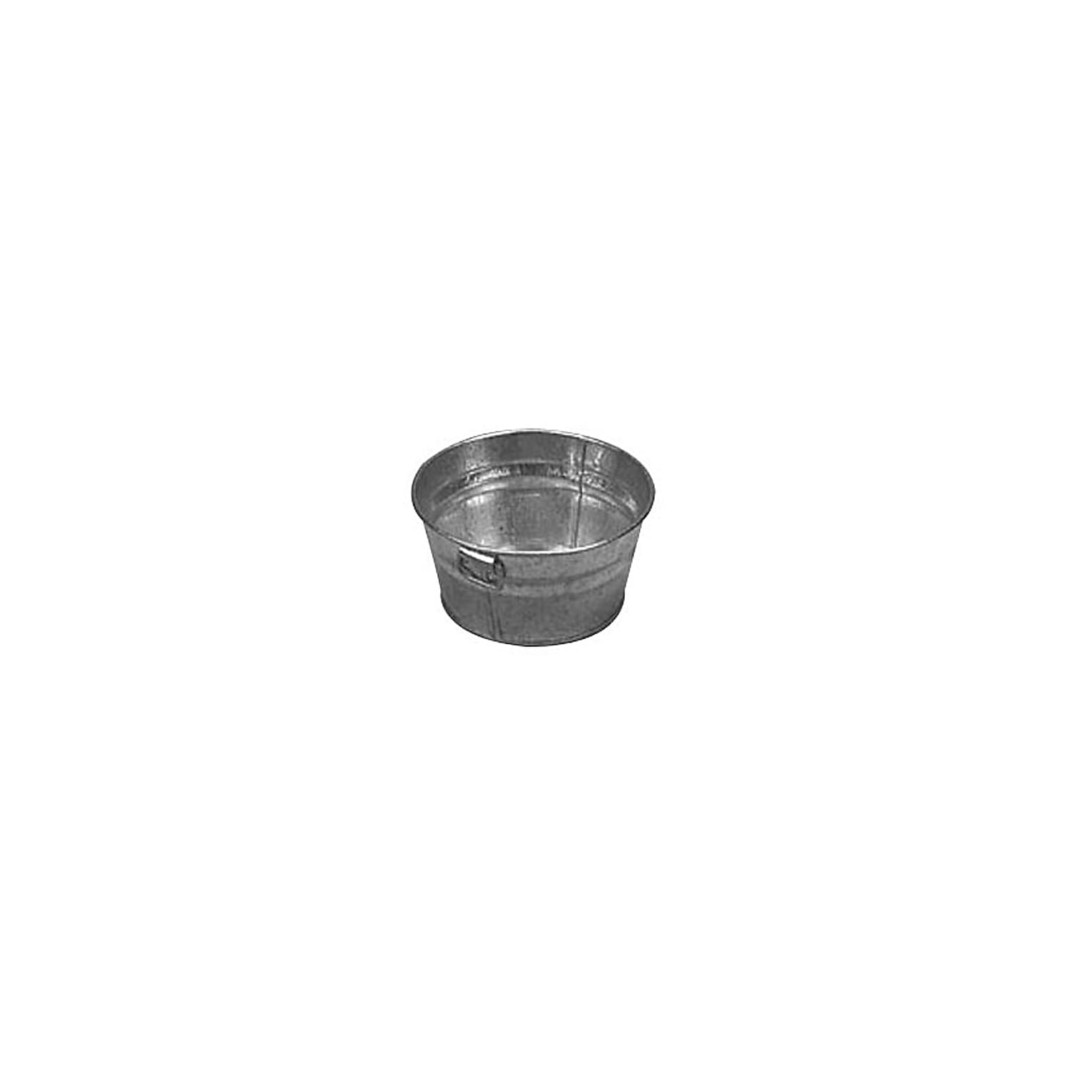 American Metalcraft MTUB63 6'' x 3'' Natural Galvanized Tub 75693
