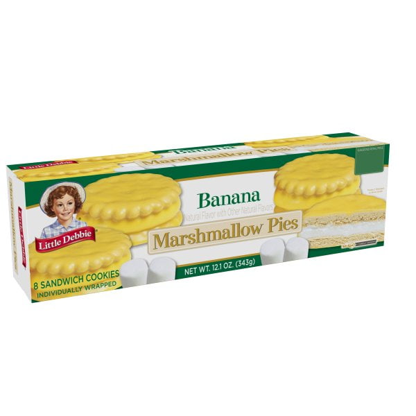Little Debbie Family Pack Banana Marshmallow Pies, 12.1 oz