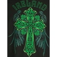 thumbnail image 4 of Saint Patrick’s Day Men’s Winged Celtic Cross T-Shirt, 4 of 5
