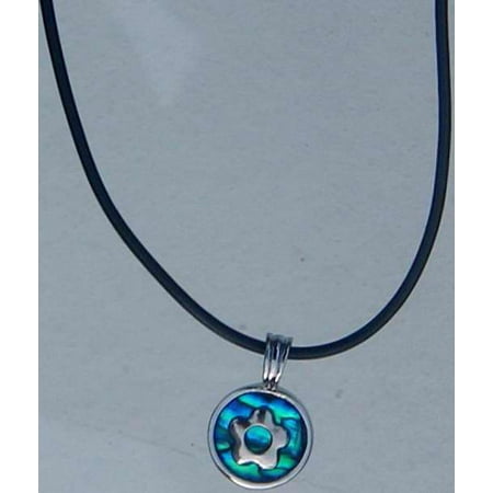 Butterfly Paua Shell - Necklace-Blue Paua Shell-Flower