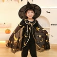 thumbnail image 4 of Toddler Kids Halloween Party Cape Cloak Set With Matching Hat, 4 of 5