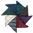 thumbnail image 3 of Nvzi-c Mens Silk Pocket Square Set Handkerchiefs-9*9inch，A13, 3 of 4