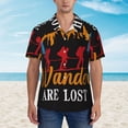 thumbnail image 2 of Sikiie Not All Who Wander Are Lost Hiking Print Men's Hawaiian Shirt, Summer Beach Button Pocket Short Sleeve T-Shirt,X-Large, 2 of 7