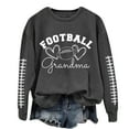 thumbnail image 2 of IMENGL T-Shirt à Col Rond à Manches Longues avec Lettrage « Grand-Maman » de Football, Gris 3TG, Taille M-3TG, 2 of 4