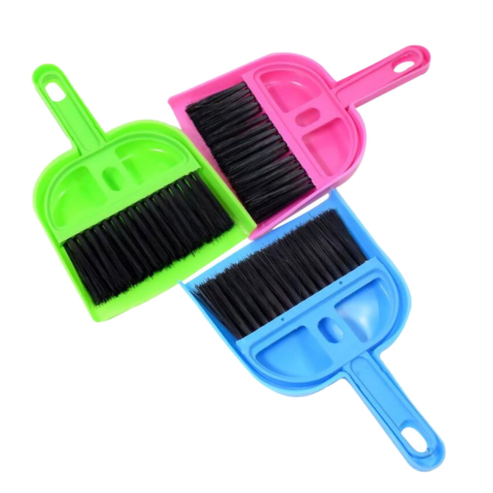 NUOLUX Mini Dustpan and Brush Set Small Cage Cleaner for Guinea Pigs