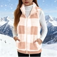 thumbnail image 2 of Gubotare Girls Sherpa Fleece Vest Boys Girls Polar Fleece Vest Jacket Zip Up Lightweight Collared Warm Outerwear Vest Sleeveless 2025 Fall Tops Size 11-12 (Orange,11-12 Years), 2 of 9