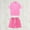Hot Pink, variant on YLSDY Men's 2 Piece Short Sets Oversized T-Shirts Cotton Short Sleeves Casual Loose Basic Tees with Sweat Shorts Athletic Acid Washed Cotton Gym Short Black XXL