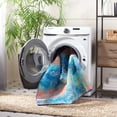 thumbnail image 4 of SAFAVIEH Sequoia Jeana Abstract Machine Washable Area Rug, 4'4" x 6', Blue/Orange, 4 of 13