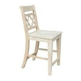 thumbnail image 6 of International Concepts Canyon Solid Wood Cross Back Counter Height Stool, Unfinished, 6 of 9