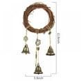 thumbnail image 2 of 2 Pieces Wiccan Bell Wind Chimes Witch Wind Chimes Door Hanger Hanging Witch Bells Protection Witchcraft Home Decor for Patio Garden Boho Home Decor, 2 of 8