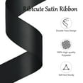 thumbnail image 3 of Double Face Satin Ribbon 7/8 inch X 50 Yards Polyester Black Ribbon for Gift Wrapping Very Suitable for Weddings Party Hair Bow Invitation Decorations and More, 3 of 8