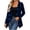 *Blue, variant on Women's Buffalo Plaid Open Front Cardigan , Ladies' Waterfall Collar Jacket , Long Sleeve Fall Outwear For Women, S-2XL