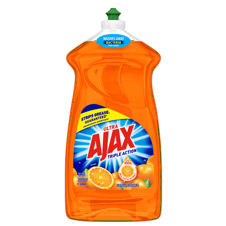 Acting Liquid - Ajax Ultra Triple Action Dishwashing Liquid Dish Soap, Orange - 52 fluid ounce