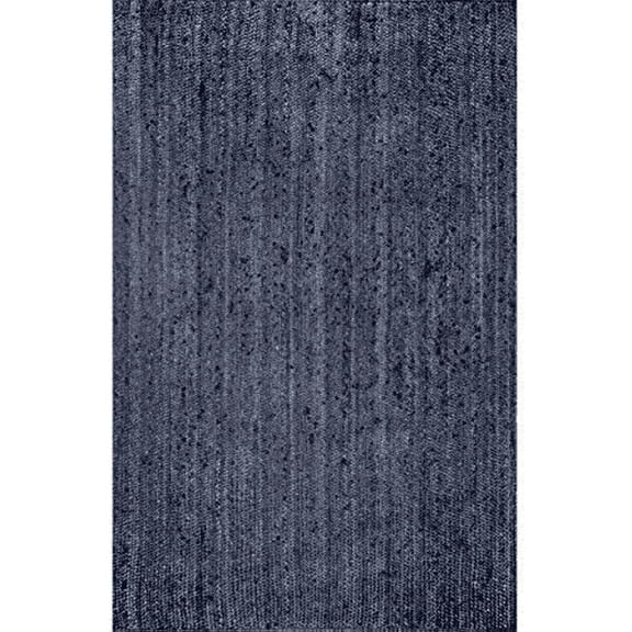 Jaipur Art And Craft Jute Indoor Carpet Rectangle Hand Braided Reversible Area Rug (4x6 Sq ft)