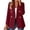 Wine, variant on ZsaeSM Blazers for Women Lapel Double Breasted Classic Blazer Business Casual Long Sleeve Suit Jacket Fall Winter Open Front Jackets Beige L
