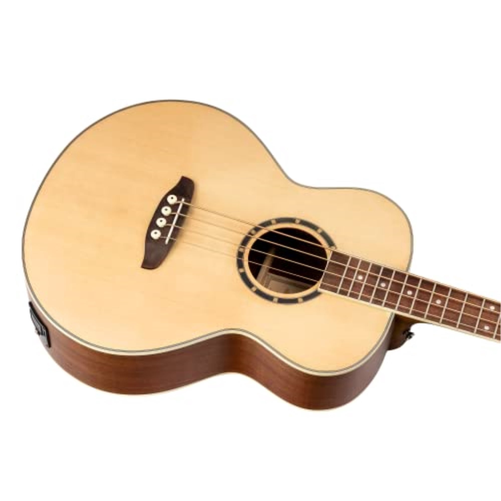 Ortega D7E 4-String Acoustic/Electric Bass Guitar Natural