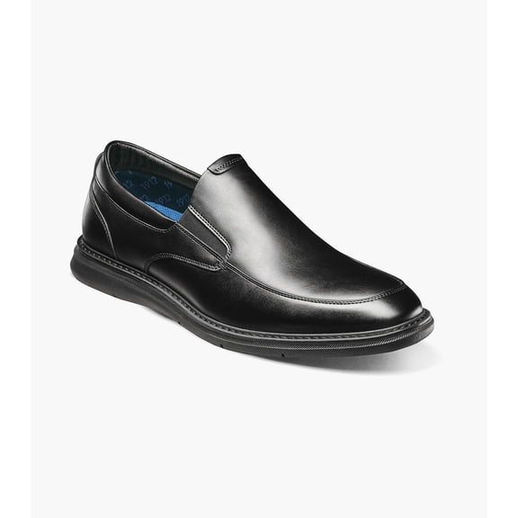 Nunn Bush Chase Work Men's Moc Toe Slip On, Black, 11