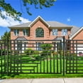 thumbnail image 2 of ALEKO Yard Garden Modern Kyiv Style Steel Fence 8 x 5 ft Black, 2 of 7