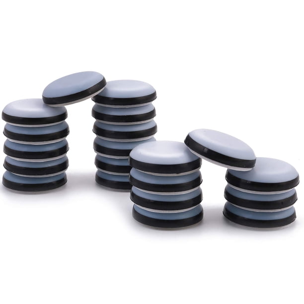 Deslizadores adhesivos para muebles de 3/4 pulgadas, deslizadores para sillas Furnigear, deslizadores de PTFE para muebles y electrodomésticos de cocina, deslizadores fáciles y seguros, los mejores de
