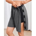 thumbnail image 3 of Unisex Tear Away Shorts 9" Snap On Athletic Shorts Cotton Post Knee Hip Surgery Recovery Lounge Short with Pockets, 3 of 8