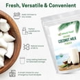 thumbnail image 4 of Z Natural Foods Organic Coconut Milk Powder - All-Natural Vegan Dairy-Free Alternative with MCTs - Unsweetened Coconut Creamer for Coffee & Smoothies - Gluten-Free, Non-GMO, 5 lbs, 4 of 7