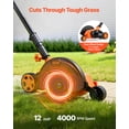 thumbnail image 4 of VEVOR Lawn Edger, 8-inch Blade Length, 12 Amp Electric Edger Lawn Tool, 4000 RPM, with 3-Position Blade Depth, 65 Mn, Pivoting Handle, Dual Wheels, 4 of 9