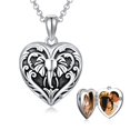 thumbnail image 1 of Collar SOULMEET con medallón de elefante en forma de corazón de plata 925, 1 of 6