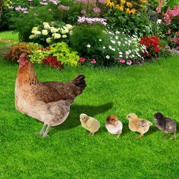 Giunmcul up to 45% Off Poultry Yard Garden Decoration, Yard Decor Garden Statue Farm Style Animals Shape Decor, Home Backyard Lawns Scape