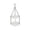 White, variant on LHNFT 2-Tier Round Hanging Bird Feeder - Plastic Tray for Birdseed & Water, Simple Outdoor Garden Decor