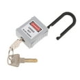 thumbnail image 2 of PL38-KD 38 mm PVC Curved Safety Lockout Padlock Different Safety Lockout Grey, 2 of 9