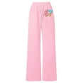 thumbnail image 3 of Tiijoy Little Girls Casual Sweatpants Comfortable Straight Leg Jogger Pants, Sizes 4-16, 3 of 3