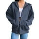 thumbnail image 2 of Sudadera corta,Sudadera con capucha de polar para mujer, jersey de manga larga con cremallera y bolsillo, tejido de poliéster suave, ropa informal para el hogar, sopatenor, 2 of 8