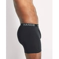 thumbnail image 4 of Hanes Ultimate Total Support Pouch Big Men’s Boxer Brief Underwear, Black/Grey, 3-Pack ( & Tall Sizes) 3XB, 4 of 6