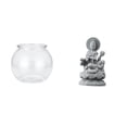 thumbnail image 1 of Acuario de escritorio,Pecera pequeña transparente,pecera,jarrón,mesa,Tanque de peces Contenedor de acuario transparente Hogar,Estatua de Guan Yin,Estatua de Guan Yin para decoración del hogar., 1 of 8