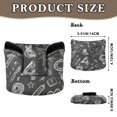 thumbnail image 2 of Haosy Sketches Numbers and Character Golf Mallet Putter Cover Strong Magnetic Leather Golf Club Headcover Closure, 2 of 7