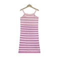 thumbnail image 6 of BLVB Women's Crochet Knit Summer Dresses Striped Spaghetti Strap Cami Dress Casual Slim Beach Vacation Mini Dress, 6 of 6