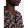 thumbnail image 4 of George Men's Linen Blend Camp Shirt with Short Sleeves, Sizes S-3XL, 4 of 5